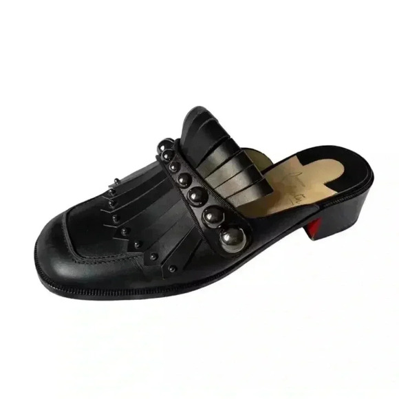 Christian Louboutin Shoes - Christian Louboutin Octavian Black Mule Shoes